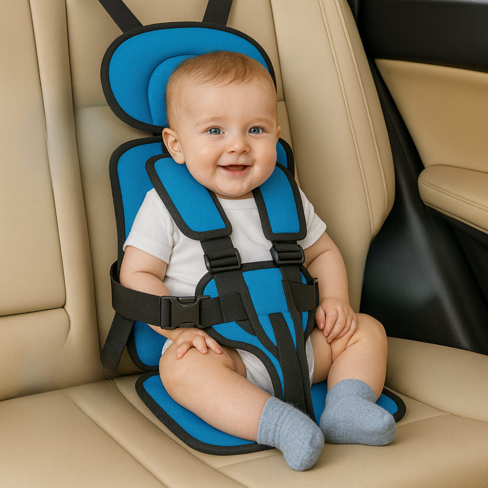 Portable Child Booster Seat Lightweight Travel Car Seat 5-Point Harness 8