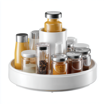 360° Lazy Susan Spice Rack for Organising Condiments