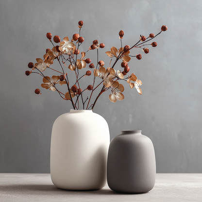 Ceramic Flower Vase in a Simple Nordic Style