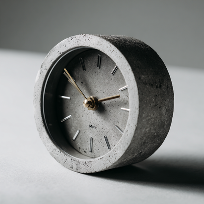 Minimalist Concrete Desk Clock: The Charm of Modern Industry