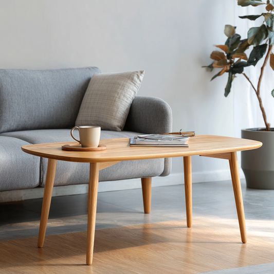Scandinavian Coffee Table: A Simple Wooden Centrepiece