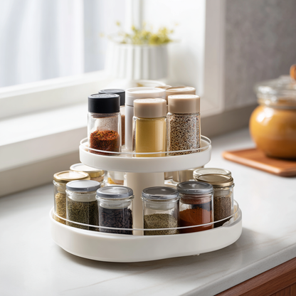 360° Lazy Susan Spice Rack for Organising Condiments