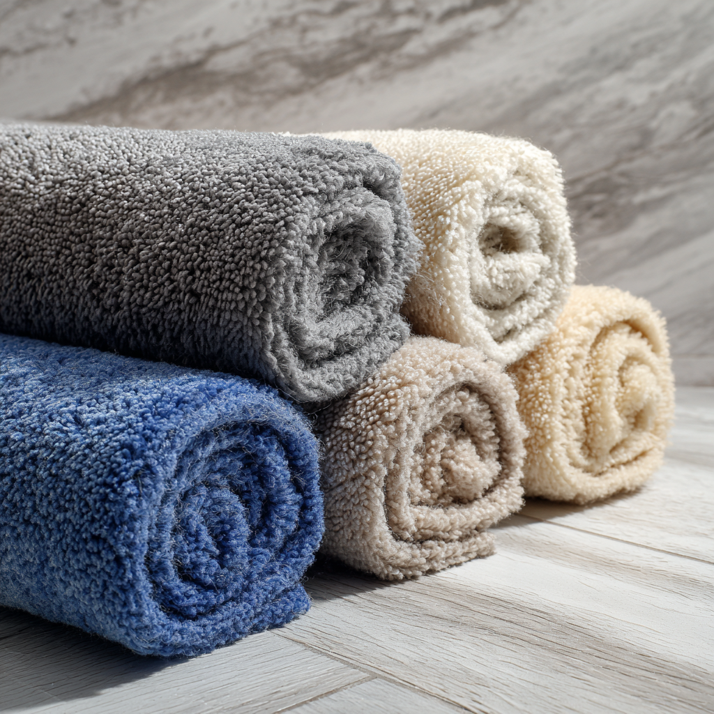 Soft and quick-drying cleaning mat for floors