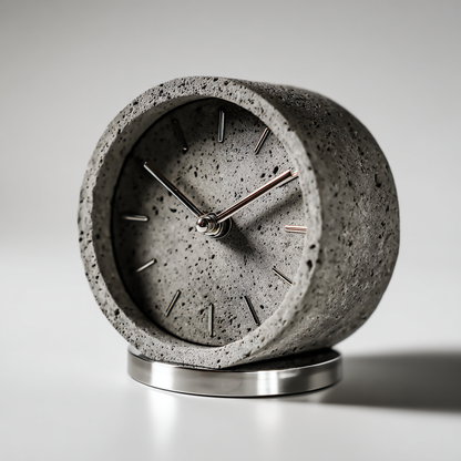 Minimalist Concrete Desk Clock: The Charm of Modern Industry