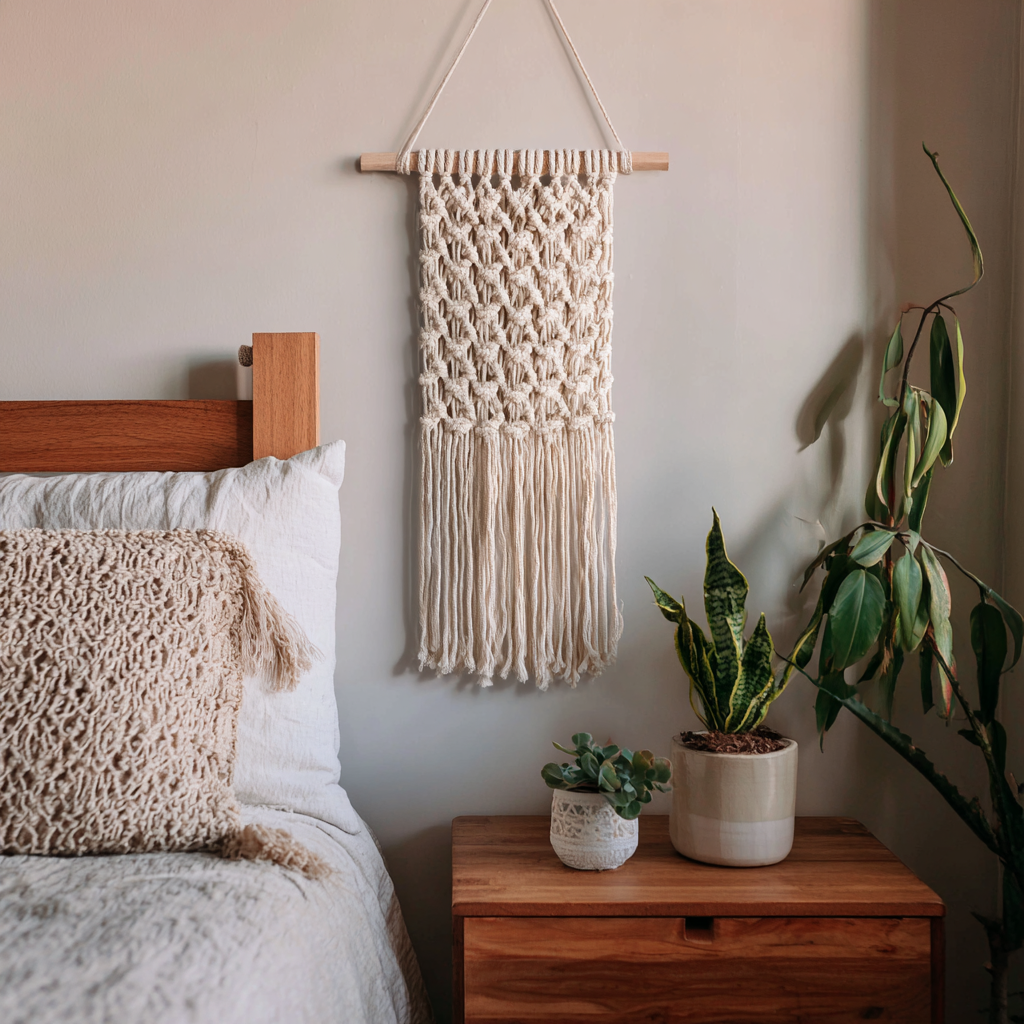 Boho Woven Tapestry Decor for Macrame Wall Hanging