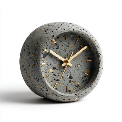 Minimalist Concrete Desk Clock: The Charm of Modern Industry