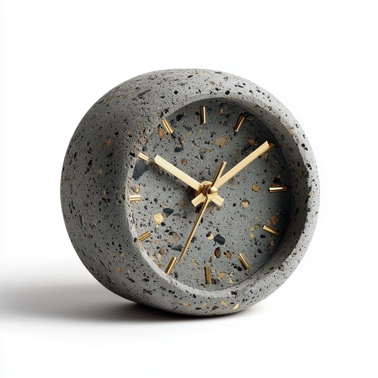 Minimalist Concrete Desk Clock: The Charm of Modern Industry