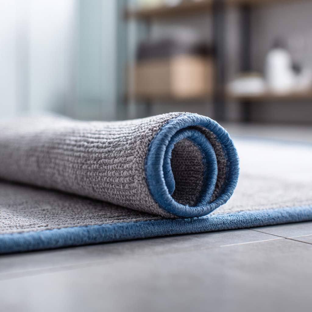Soft and quick-drying cleaning mat for floors