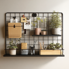 Nordic Wall Grid Panel—Decorative Display Rack