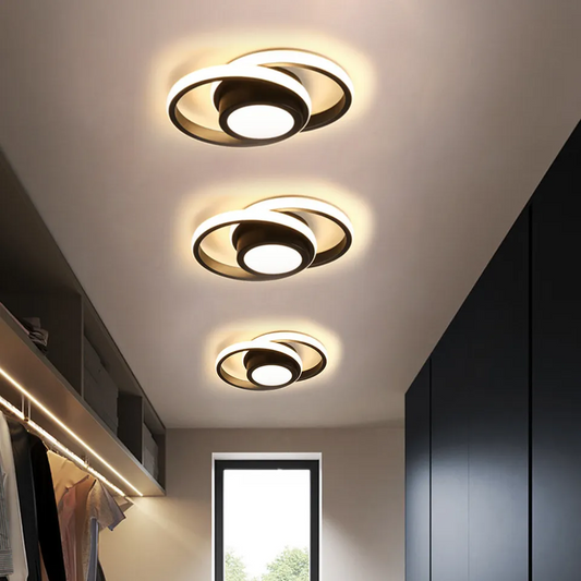 Flush Mount Ceiling Light Modern LED Fixture Energy Efficient Design 0