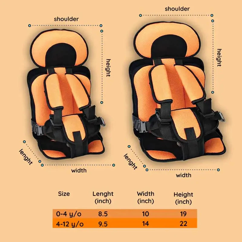 Portable Toddler Booster Seat Compact Travel Safety Harness 2