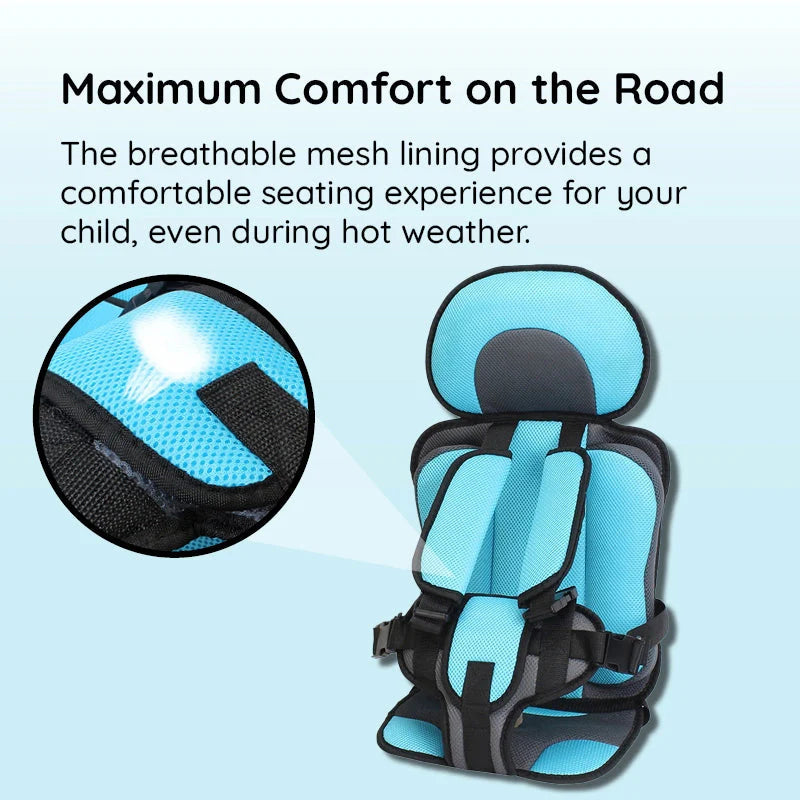Portable Toddler Booster Seat Compact Travel Safety Harness 3