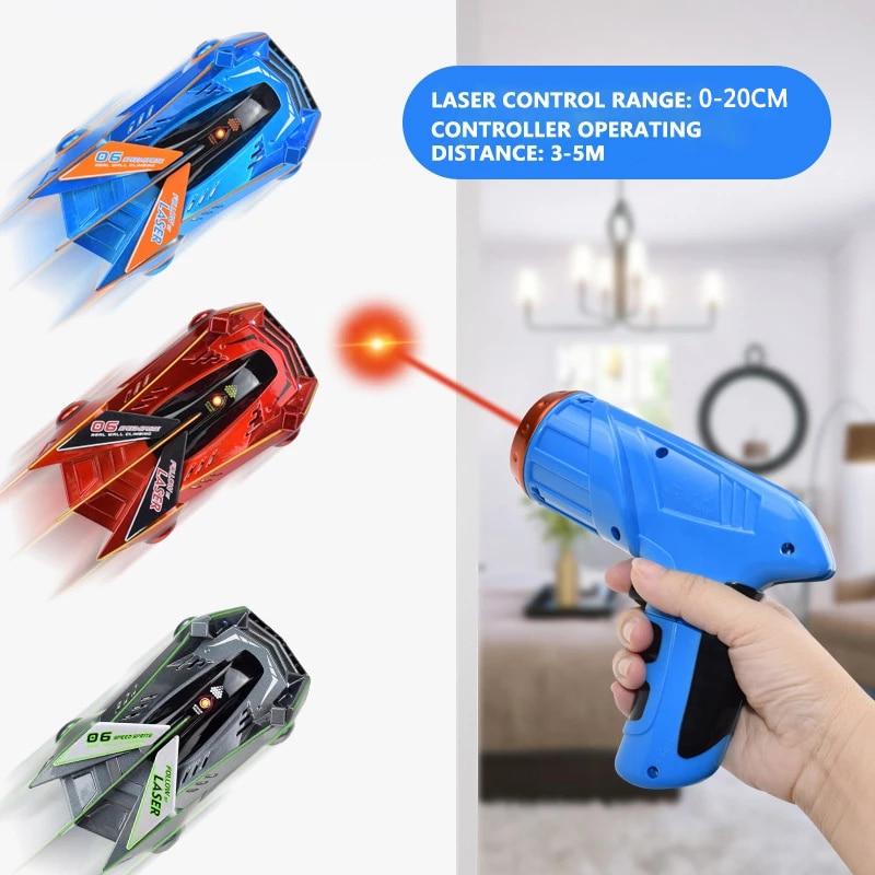 Remote Control Car Wall Climber LED Lights Stunt Toy for Kids 6